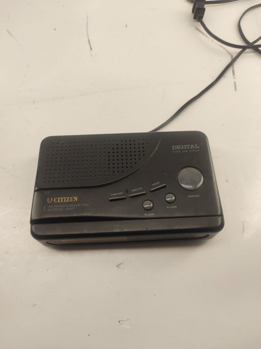 Vintage CITIZEN AM/FM clock radio Alarm- Tested works fine!
