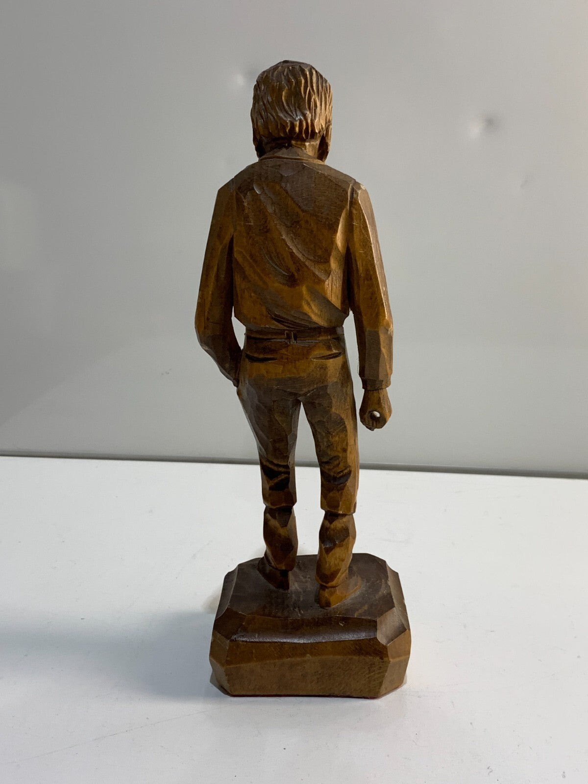 Vintage Canadian Wood Carved Old Man Figurine