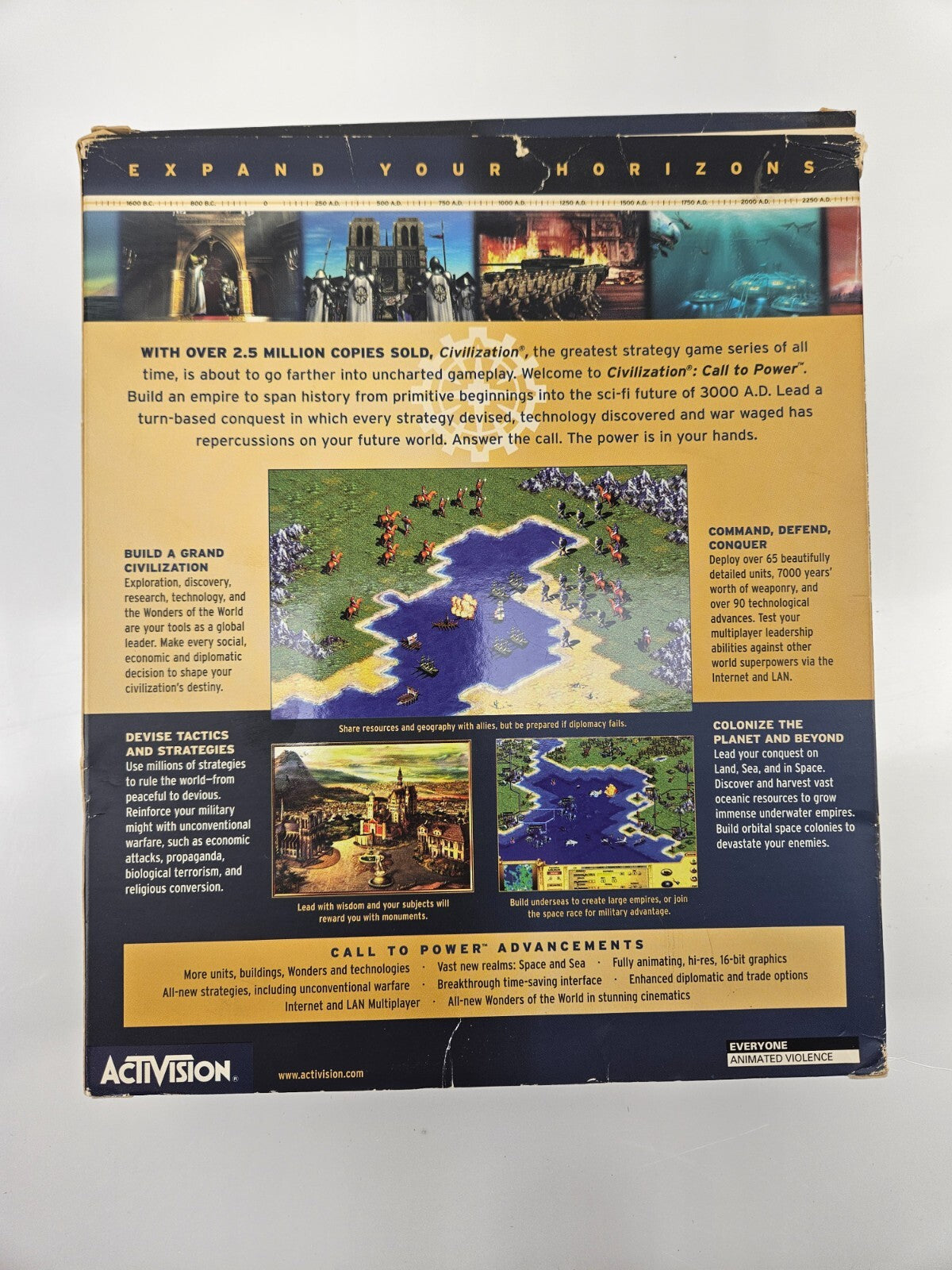 Civilization - Call To Power 1999 PC Big Box Computer Game CD-ROM