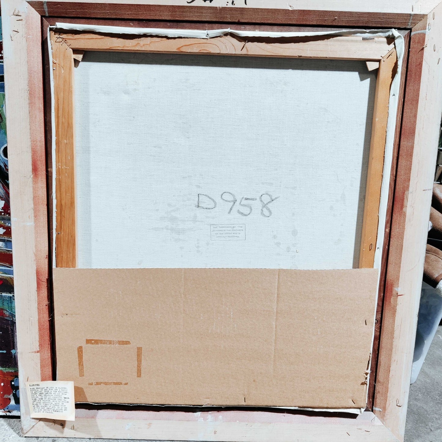 Erich Seifert Signed Landscape Nature Painting Framed 38" x 34"