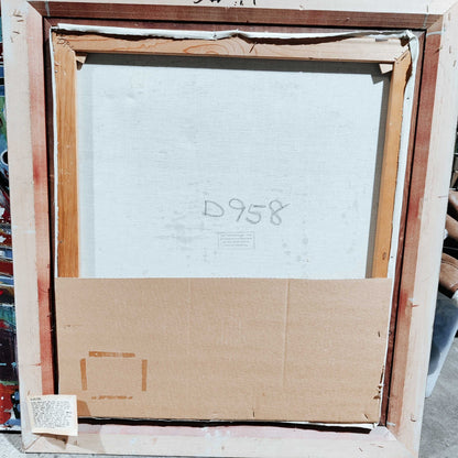 Erich Seifert Signed Landscape Nature Painting Framed 38" x 34"