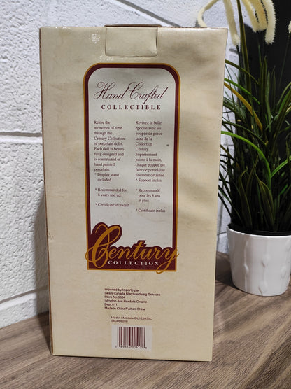 Century COLLECTION GENUINE PORCELAIN DOLL Hand Crafted- Blue