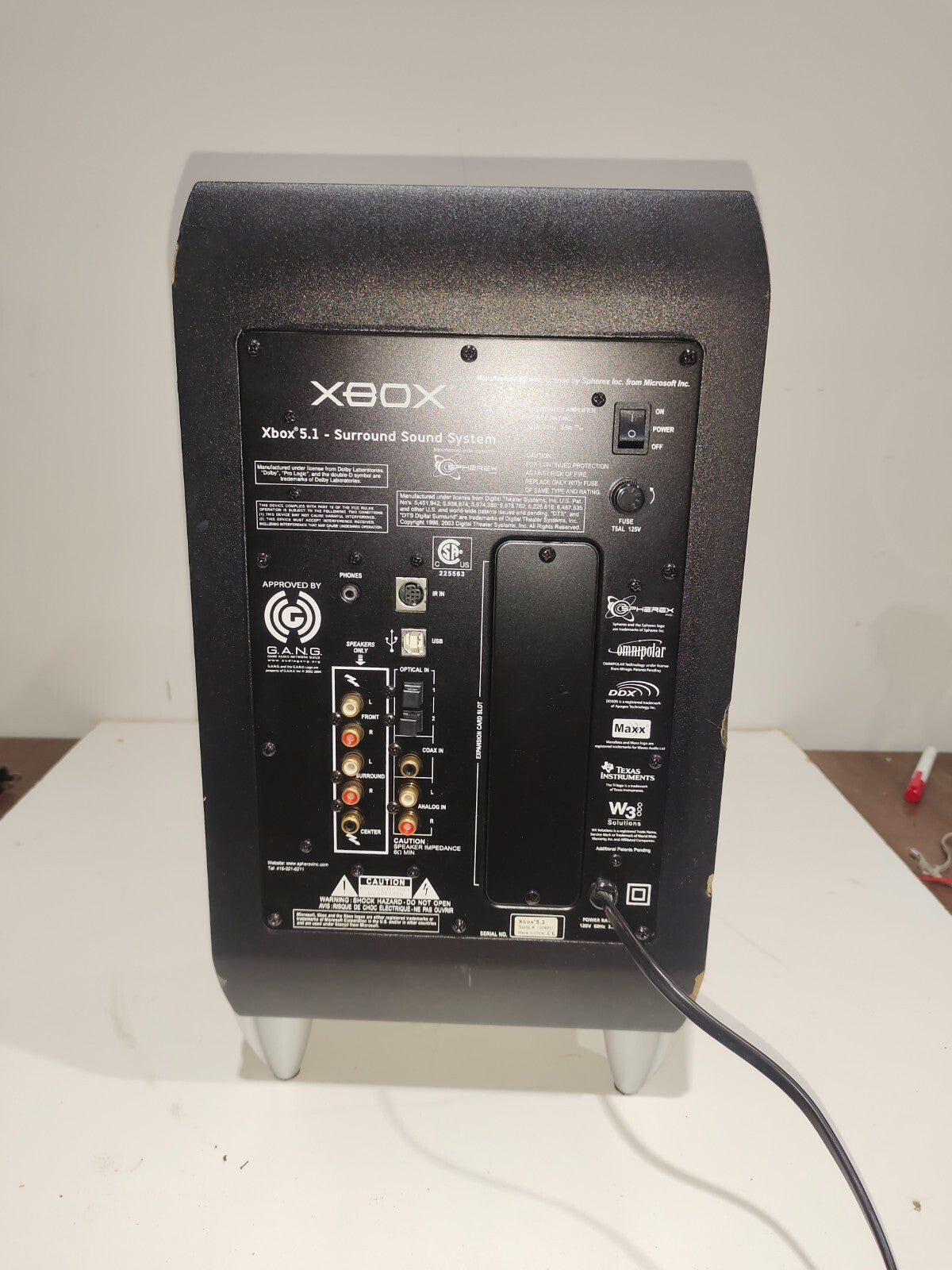 Xbox 5.1 Amplificateur de caisson de basses avec son surround, amplificateur uniquement