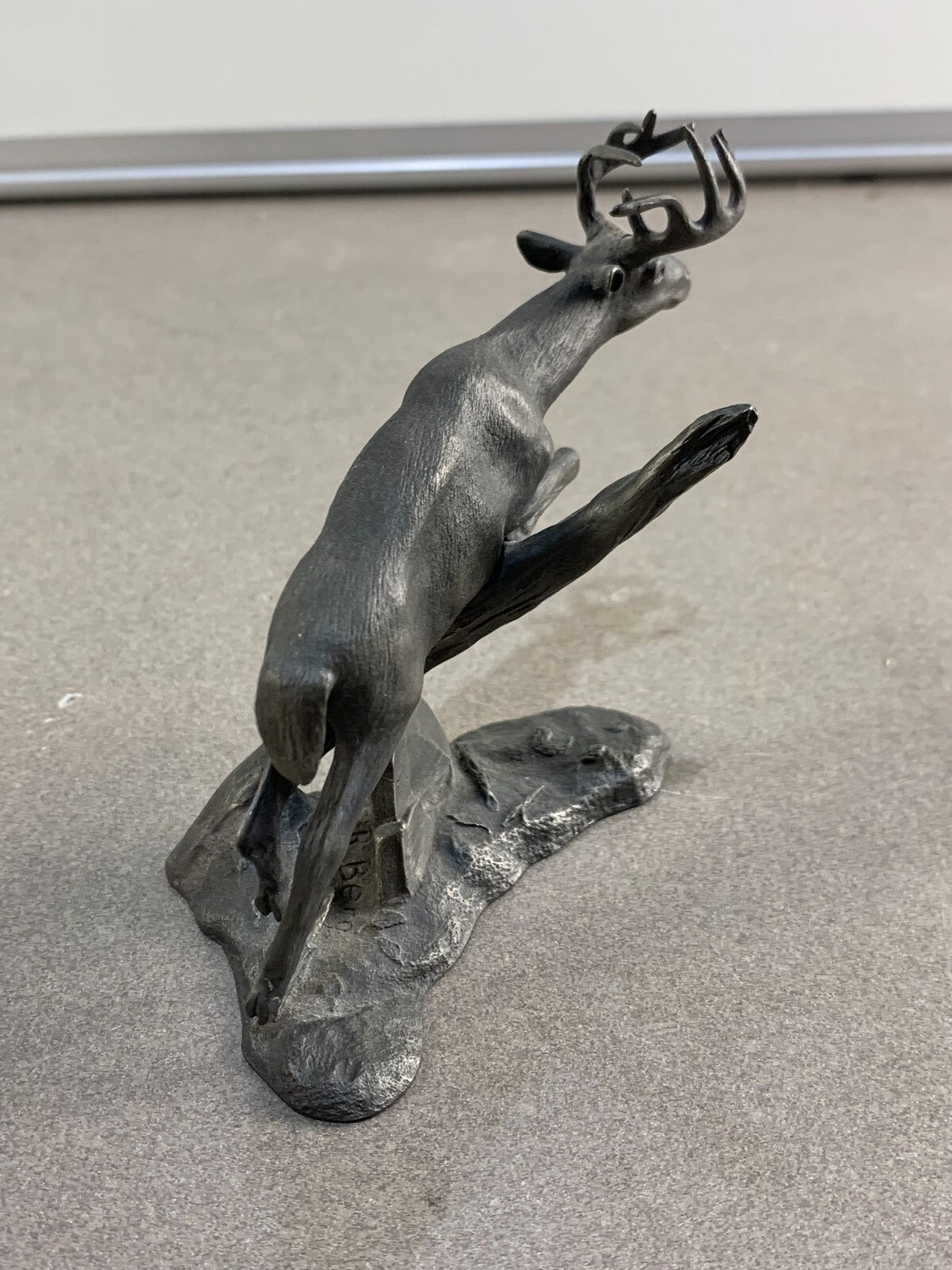 Franklin Mint The White-Tailed Deer Pewter Figurine