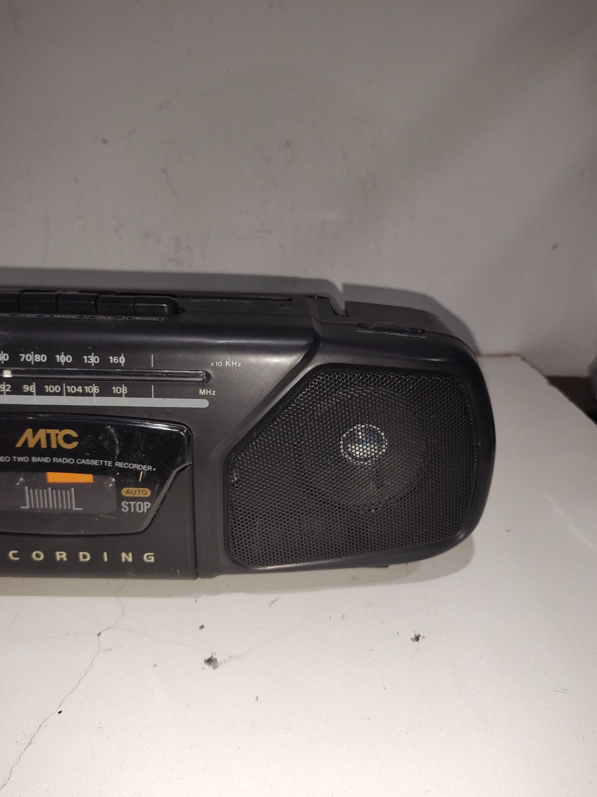 Vintage MTC AM/FM Stereo Radio Cassette Boom Box - Model - MS-1702DV