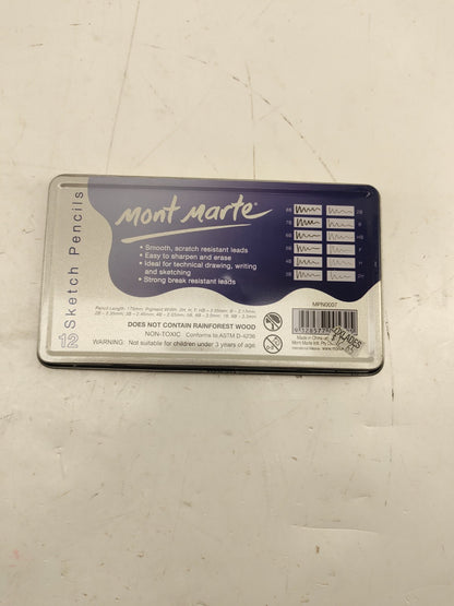 Mont Marte Graphite Pencils - 12 Pieces different sizes