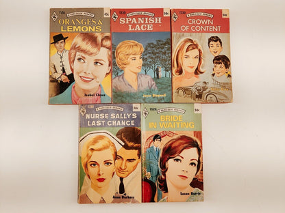 Lot of 13 Vintage Harlequin Romance Novels 1960s-1970s