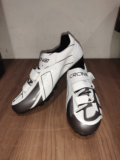 Crono CX-3 17 Mountain Bike Gravel BMX Shoes - Bian White - Size - 37 (EUR)