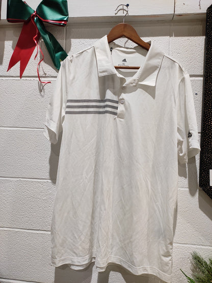 Adidas 3-Stripes Chest Polo Mens Golf Shirt - A324 Size- XL