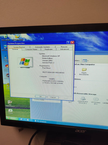 Dell Dimension 4600 ATX PC Pentium 4 2.40GHz 4GB RAM No HDD (Retro Gaming)
