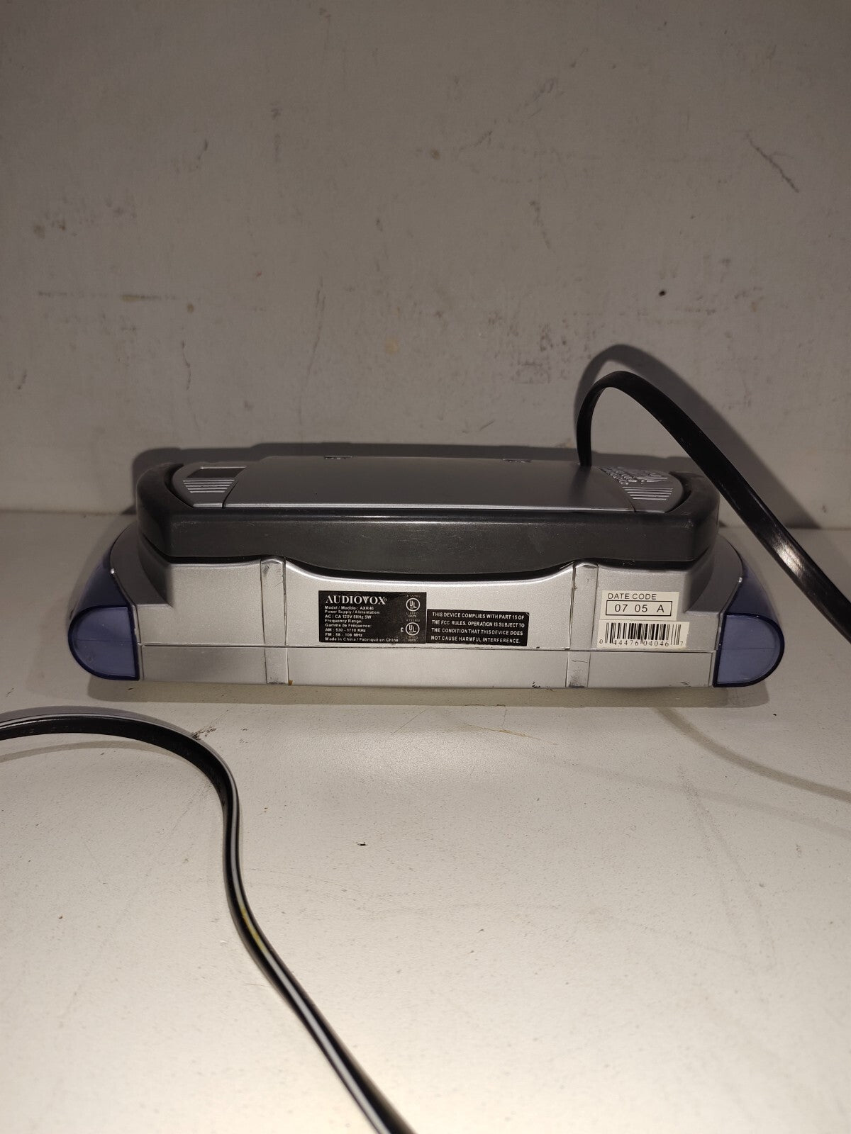 Audiovox AXR46 FM/AM Radio Player