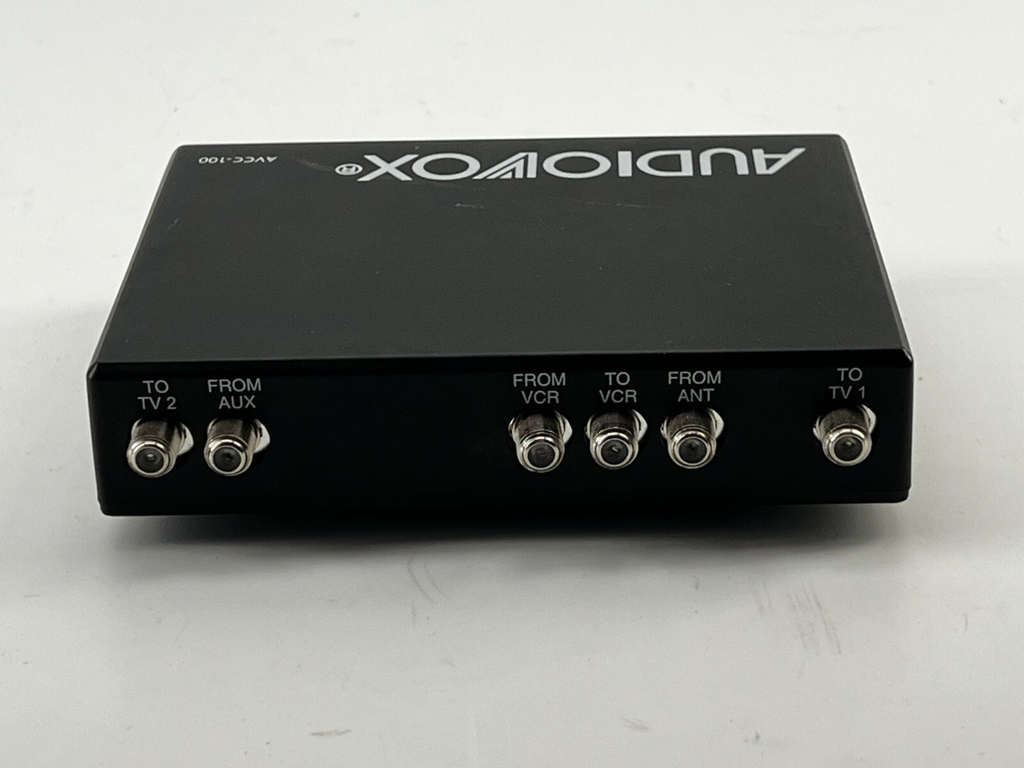 Audiovox AVCC-100 Audio Video TV VCR AUX ANTENNA 6 Mode Connection Switching Box
