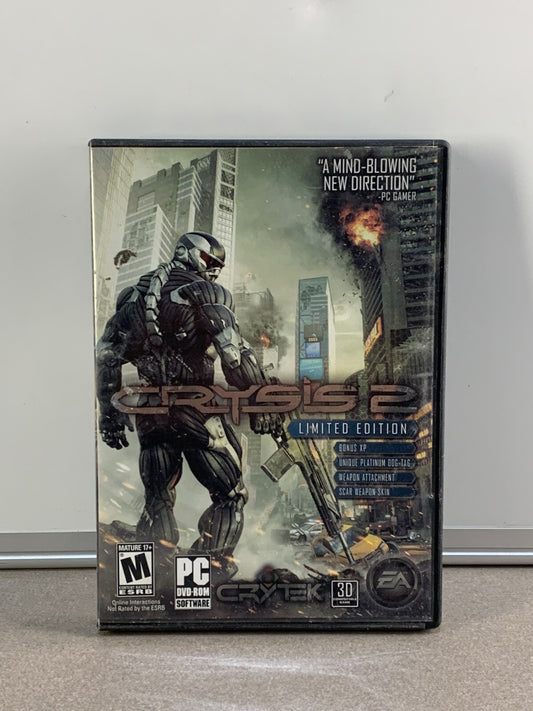 Crysis 2 Limited Edition 2011 PC DVD ROM Video Game Crytek EA