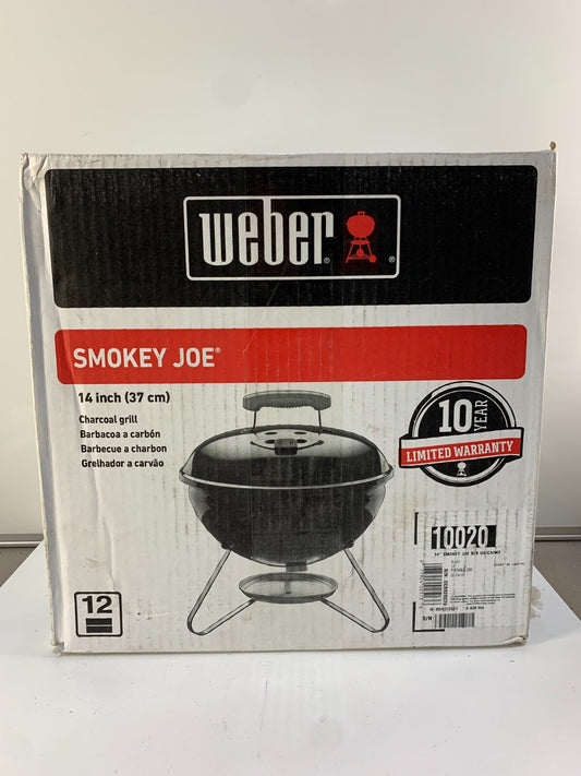 WEBER 14" SMOKEY JOE CHARCOAL GRILL PORTABLE BBQ BLACK 10020