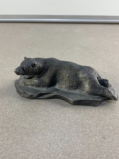 Fine Pewter The Polar Bear by Franklin Mint Signed by Artist R. Berg