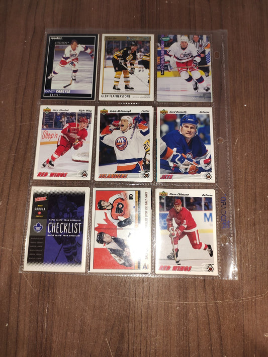 Vintage Rare Collectible - Assorted Ice Hockey Cards - Set of 18 Cards - 5