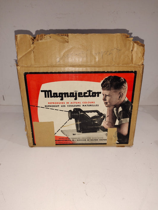 Vintage 1950 Magnajector Magnifier Projector Pictures - With Original Box
