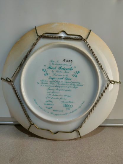 Best Friends by Sandra Kuck Collectors Plate - Sugar and Spice 1993