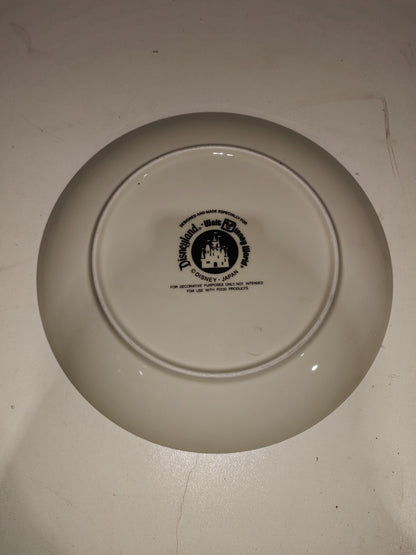 Disney Gold Etched Plate With Castle & Fab Five