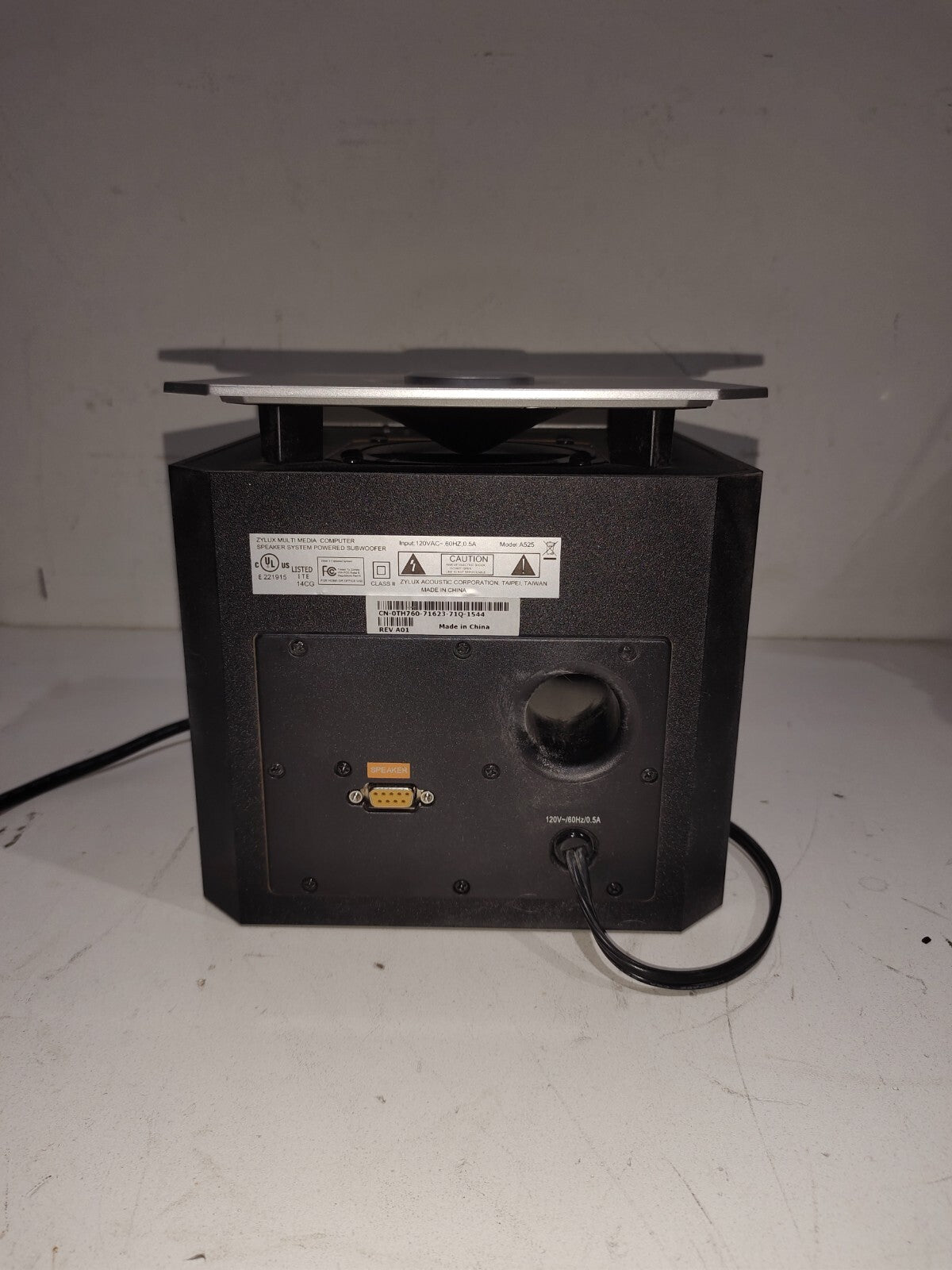Dell Zylux Multimedia Computer Powered Subwoofer Model A525