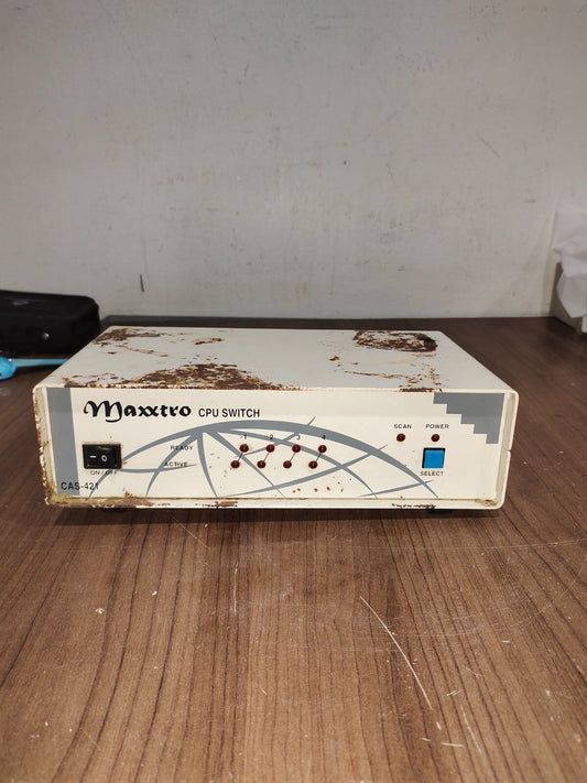 Maxxtro 4 Channel CPU Switch CAS-421 - No Power Adapter