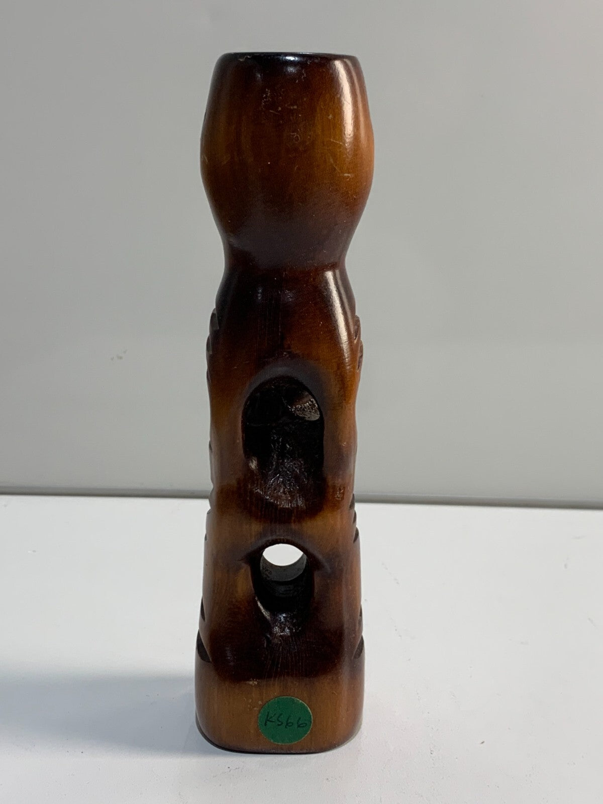 Vintage Carved Wood Tiki Bar Statue Maori New Zealand Polynesian Art