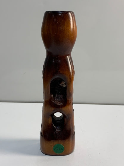 Vintage Carved Wood Tiki Bar Statue Maori New Zealand Polynesian Art