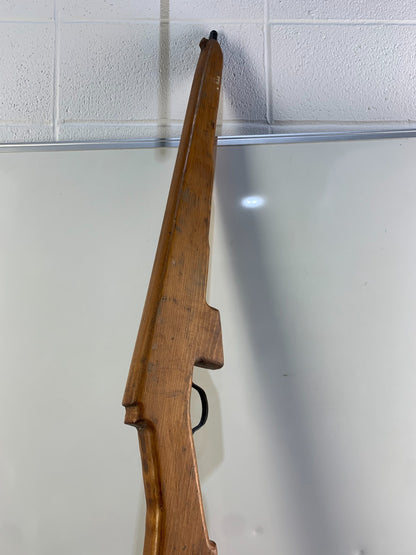 Vintage Wooden Rifle Prop Training Gun Theater Film Display Toy 47" Long