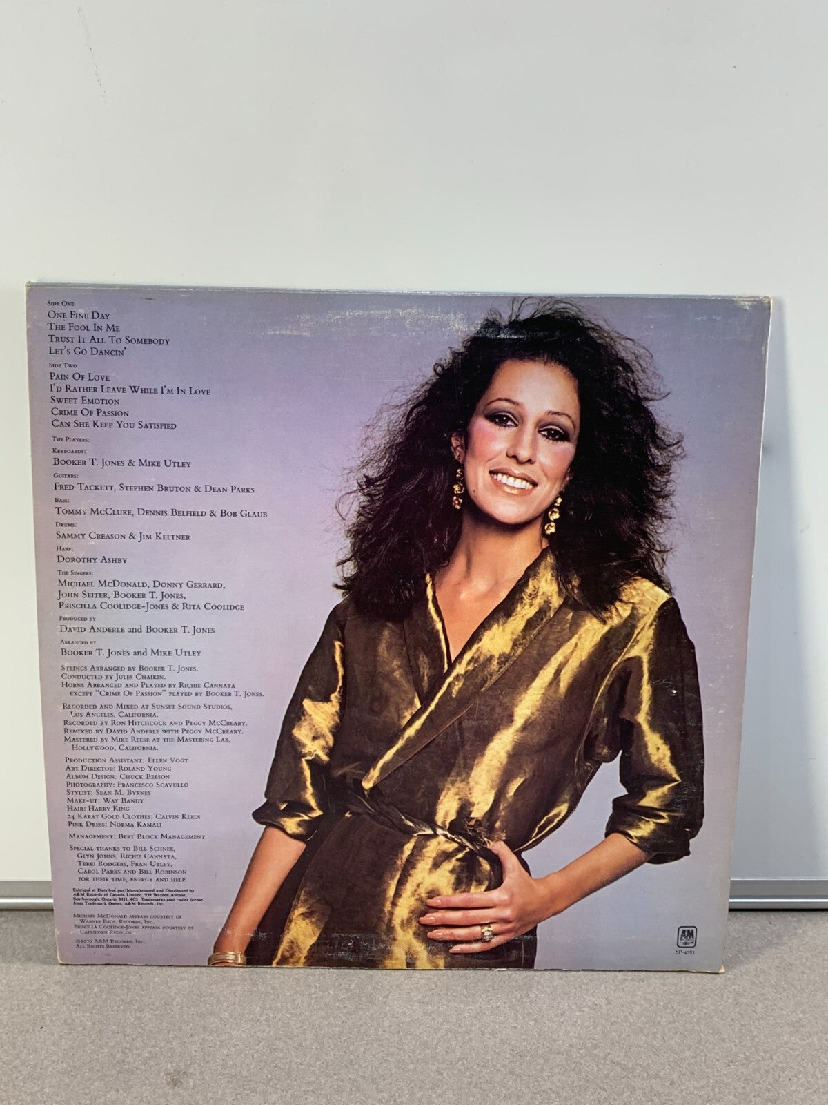 RITA COOLIDGE - Satisfied - 1979 Vinyl LP Record Pop Rock Country RARE!