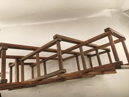 Collapsible Wood Accordian Collapsible WINE BOTTLE RACK