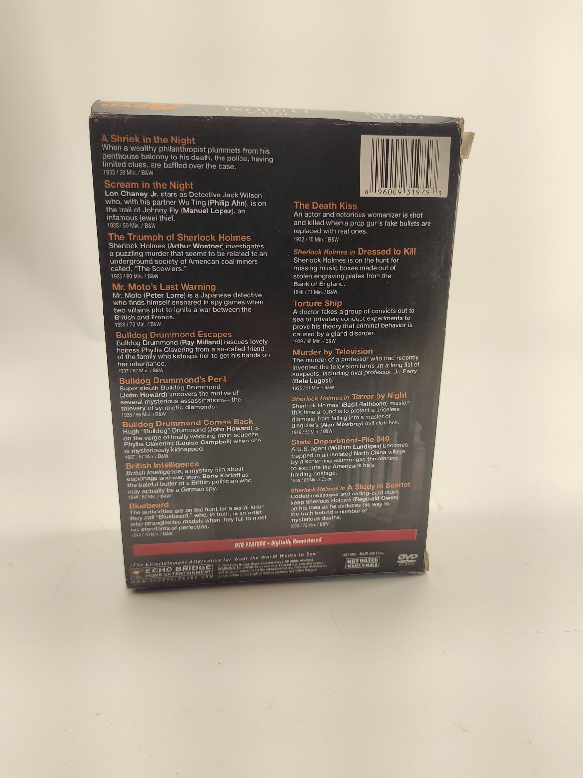 MYSTERY CLASSICS DVD Set - 16 MOVIES