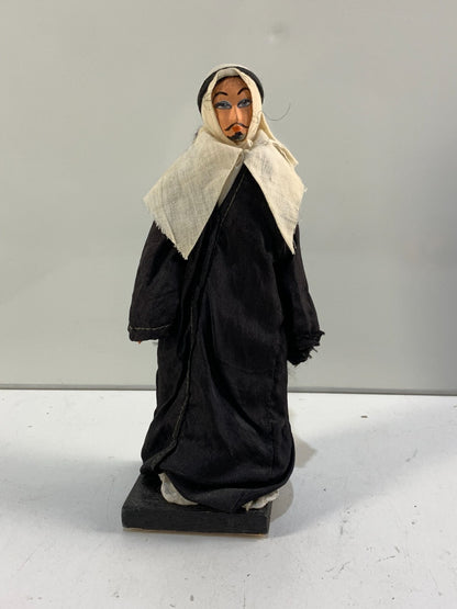 Vintage Arab man painted face Doll 9" tall