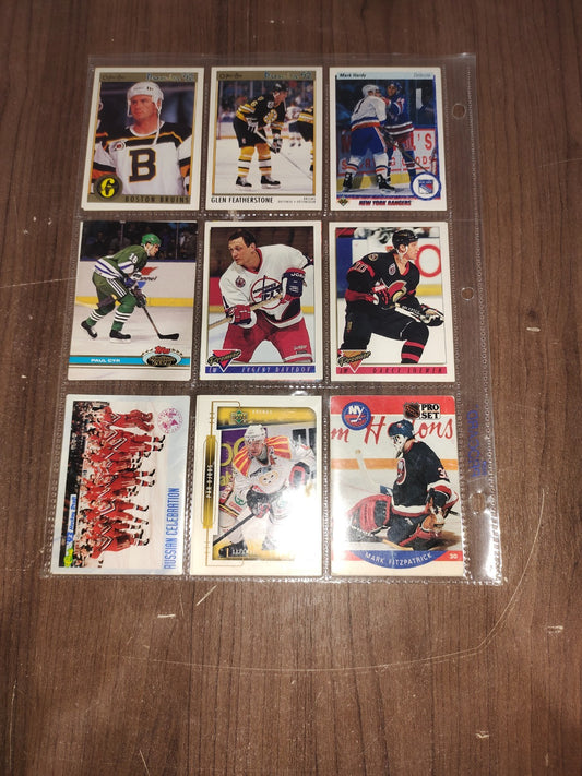 Vintage Rare Collectible - Assorted Ice Hockey Cards - Set of 18 Cards - 11