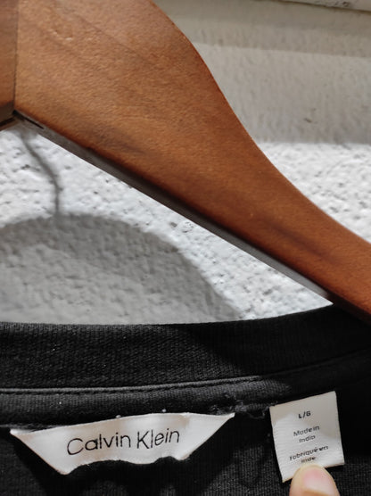 Calvin Klein black combo pullover sweater for men's size L