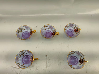 Vintage set of 5 Coffee Tea cup