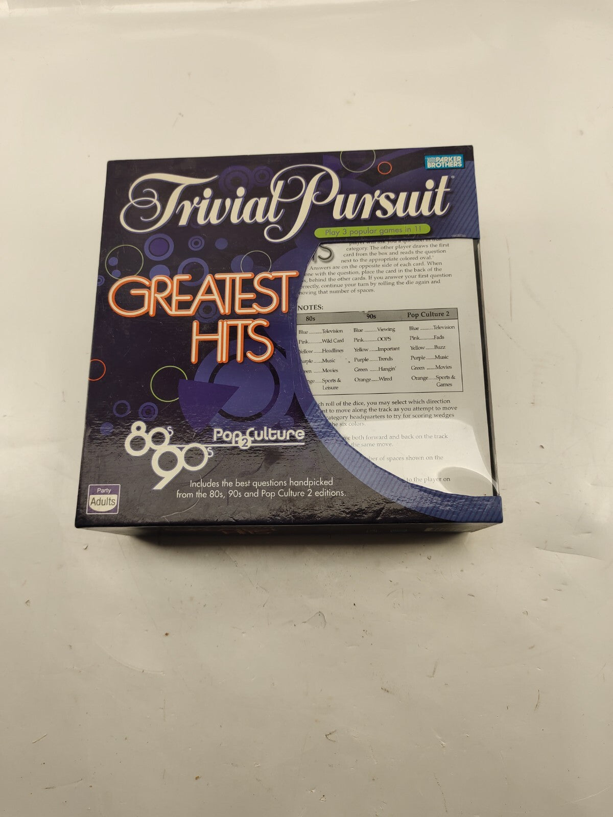 Parker Brothers Trivial Pursuit Greatest Hits 80s 90s Pop Culture 2