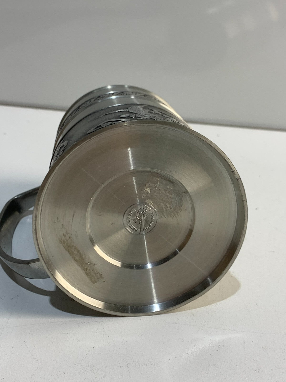 Vintage Embossed Pewter Mug by ERAWAN PEWTER (Thailand)