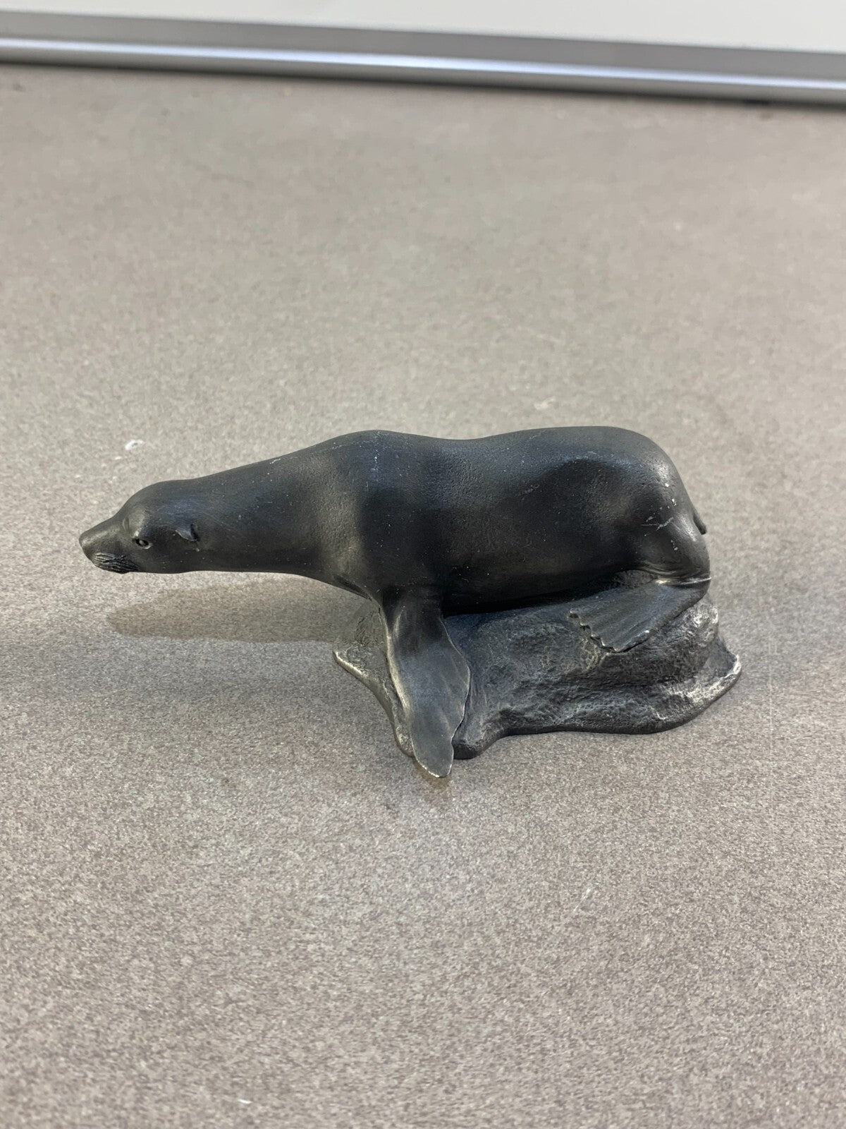 Fine Pewter The Sea Lion by Franklin Mint Signed by Artist R. Berg