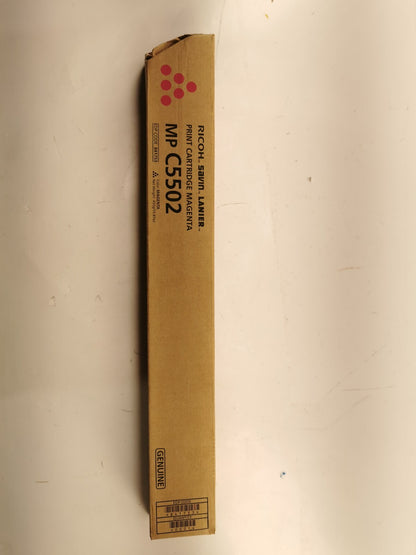 Genuine Ricoh MP C5502 Magenta Print Cartridge EDP Code 841753.