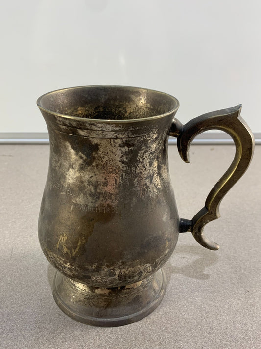 RARE OLD Vintage Bronze Bronze Goblet Cup Home Decoration P. N. S