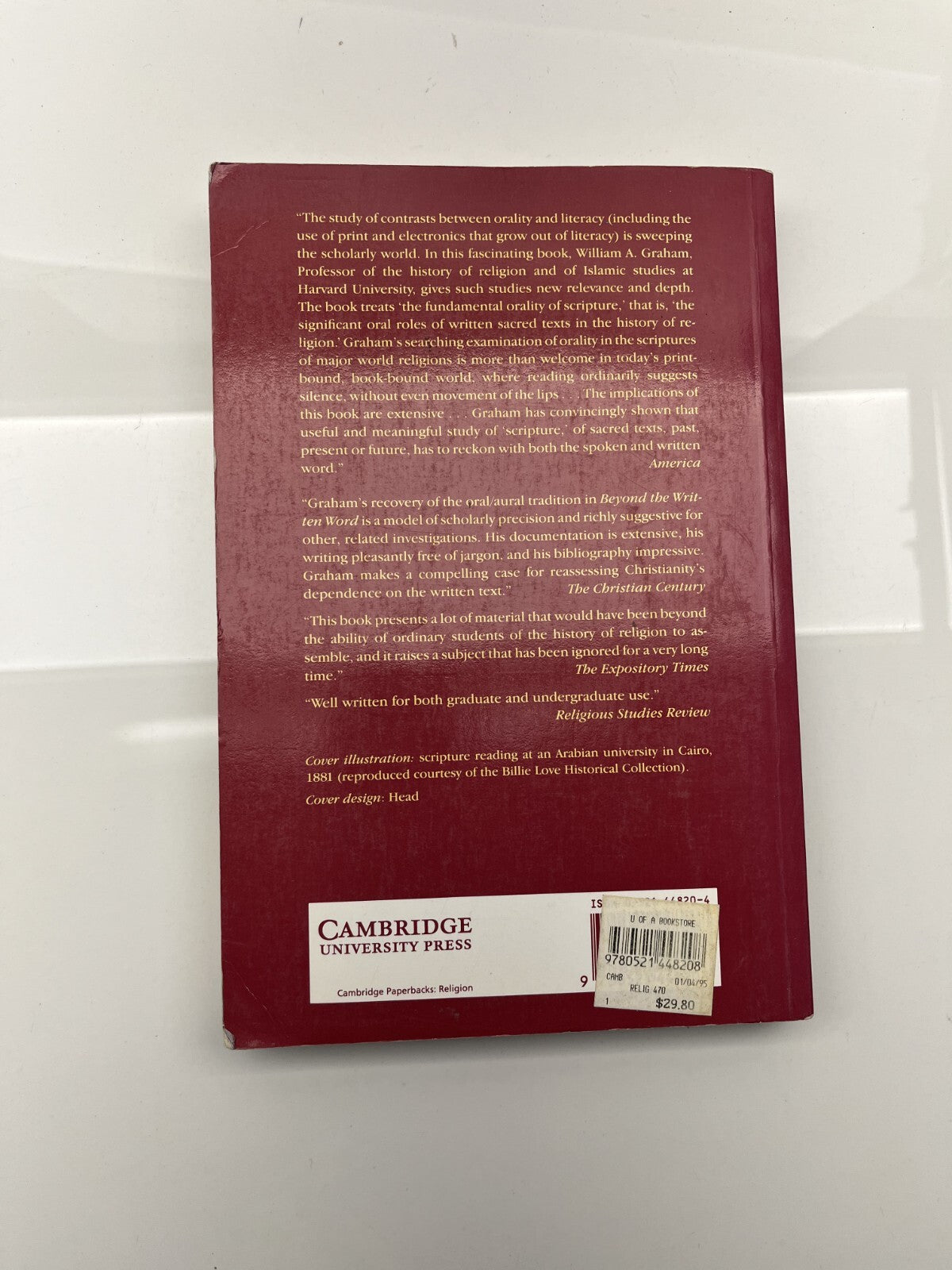 Beyond the Written Word : Oral Aspects of Scripture in the History of...