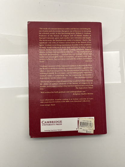 Beyond the Written Word : Oral Aspects of Scripture in the History of...