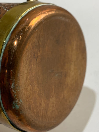Vintage Copper & Brass Mexico Aztec Mayan Calendar Mugs Tankards