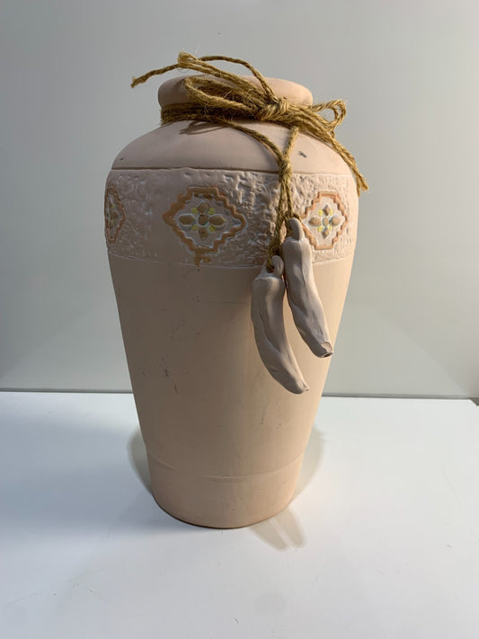 Cream Crackle Vase