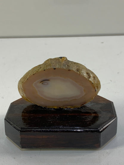White Banded Thunderegg Agate, Crystal Banded Thunderegg Achat
