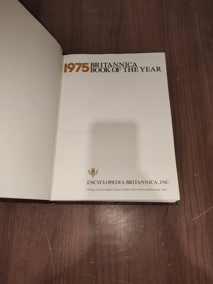 Encyclopedia Britannica Book Year - Set of 3 (1975-1976-1977)