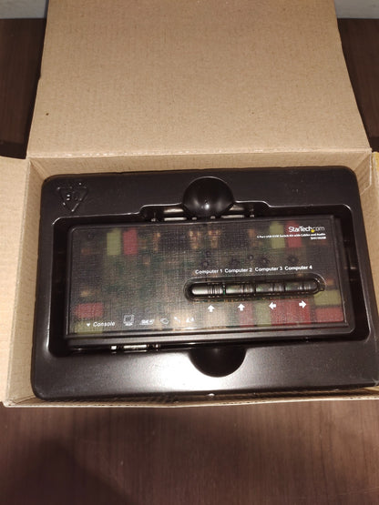 StarTech 4 Port Black USB KVM Switch - SV411KUSB