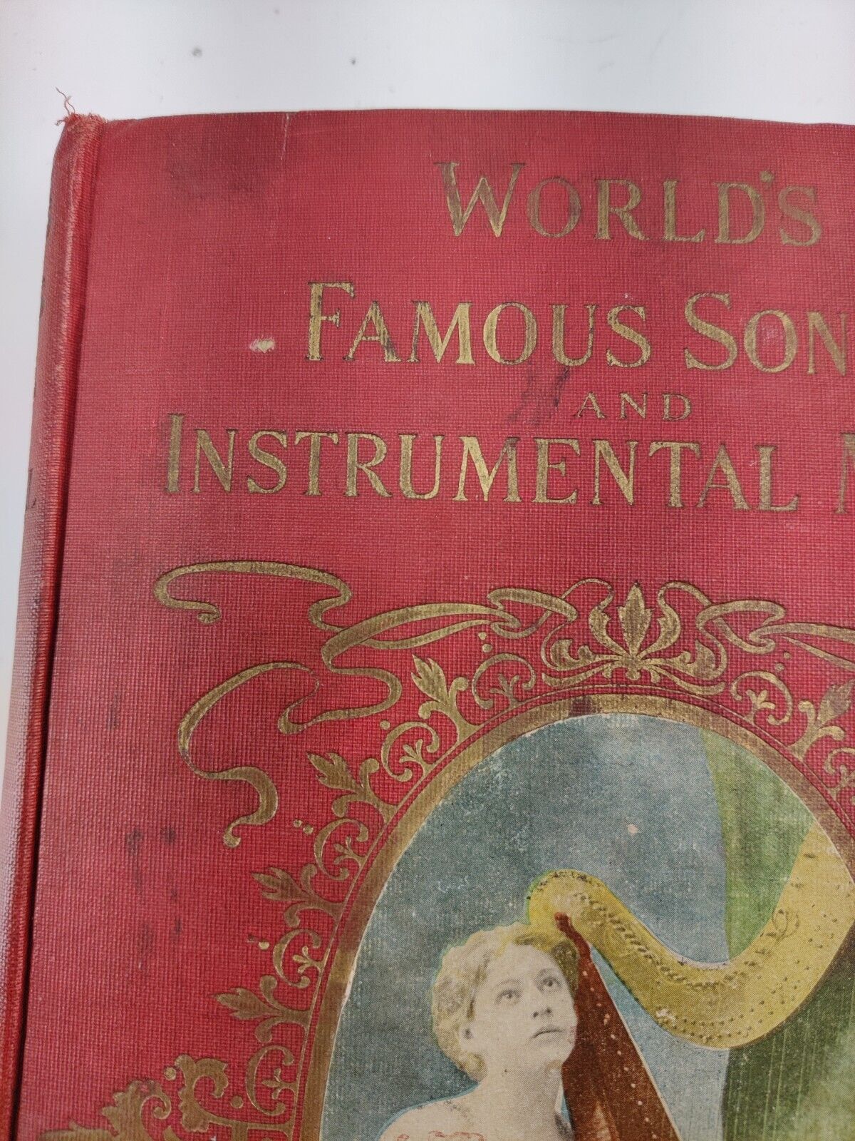 Antique Book 1903 World's Famous Songs and Instrumental Music with Scores