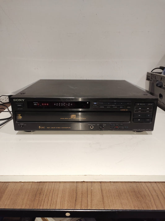 Sony CDP-C705 5 Disk CD Changer Digital Out Variable Out