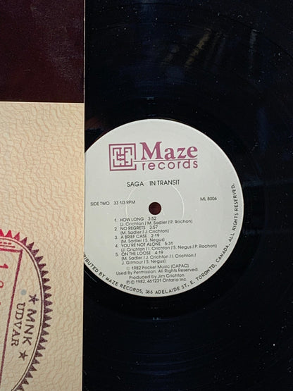 Saga - In Transit [1982] Vinyl LP Electronic Synth Pop Arena Prog Rock